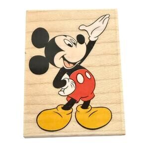 Disney Rubber Stampede Mickey Mouse Presents 324D Rubber Stamp